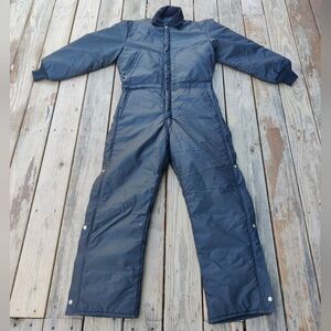 Vintage Walls Blizzard Pruf Insulated Coveralls Medium Tall 38-40 Snowsuit Black